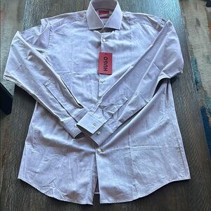 HUGO Men's Light Purple Shirt